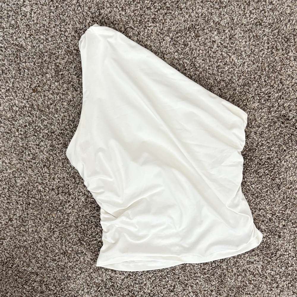 White One-Shoulder Top